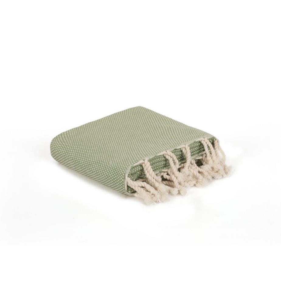 Fouta, Strandtuch, , Walnussgrün, Baumwolle