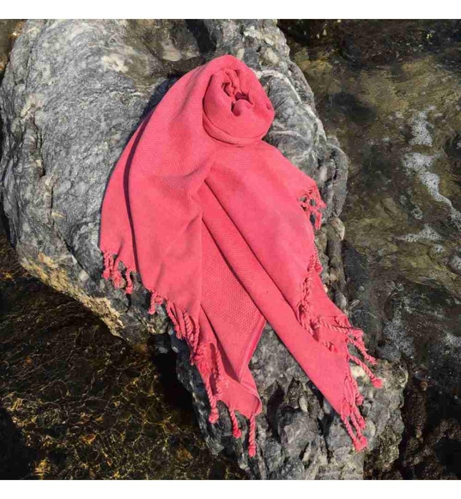 Fouta, Asciugamano da spiaggia, , Rosa, Cotone