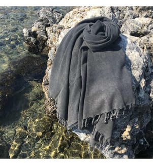 Strandtuch aus 100% Baumwolle - Anthrazit