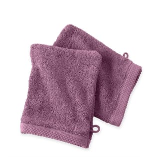 2er-Pack Waschhandschuhe aus Baumwolle 600 g/m² - 16 x 21 cm