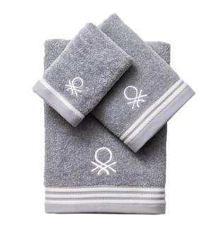 Lot de 3 Serviettes de Bain - Gris
