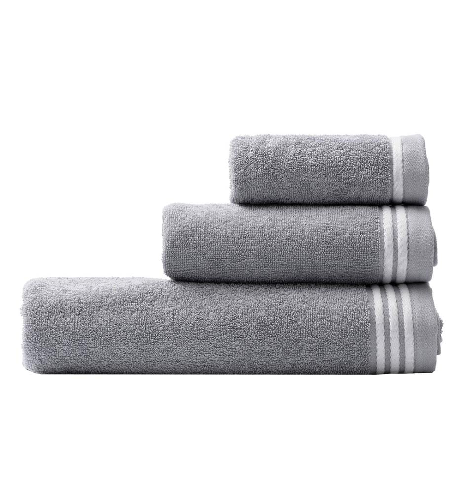 Lot de 3 Serviettes de Bain - Gris