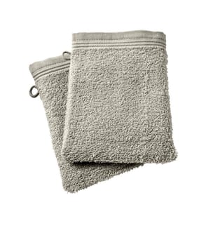 2er-Set Waschhandschuhe Spa 100% Baumwolle 15 x 21 cm Sand