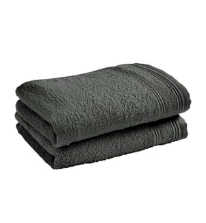 Doppelpack Frottee-Einladungstuch aus 100% Baumwolle Spa 30x50cm Schiefergrau