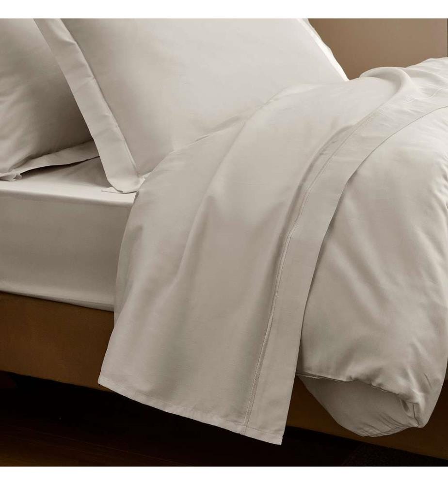 Lenzuolo a pieghe 180 x 200 Prestige Cotton Sateen - Sabbia