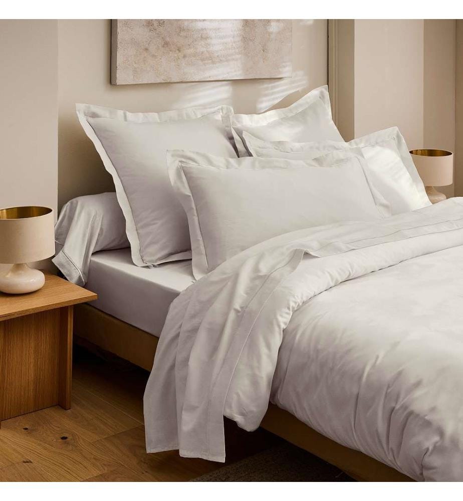 Lenzuolo a pieghe 180 x 200 Prestige Cotton Sateen - Sabbia