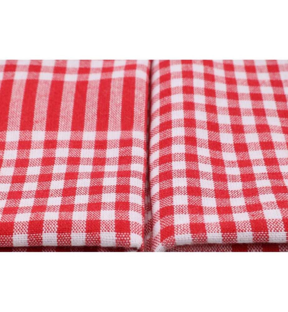 Serviettes coton – Rouge & Blanc
