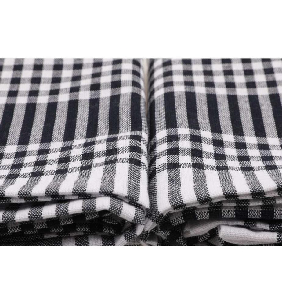 Serviettes coton – Noir/Blanc