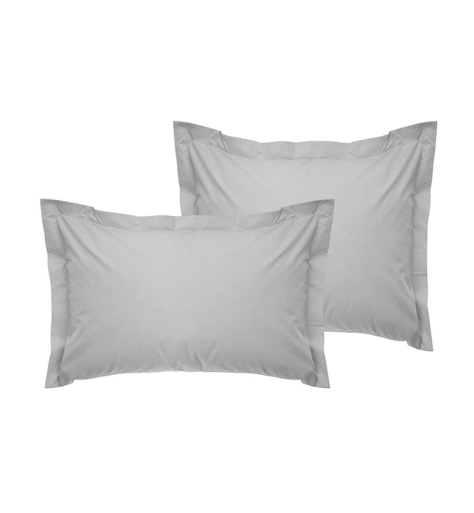 Kissenbezug-Set „Oxford Satin“ (2-teilig) – Hellgrau