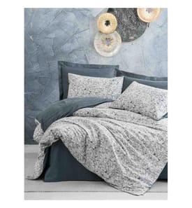 Parure de Lit King Size Ranforce - Anthracite