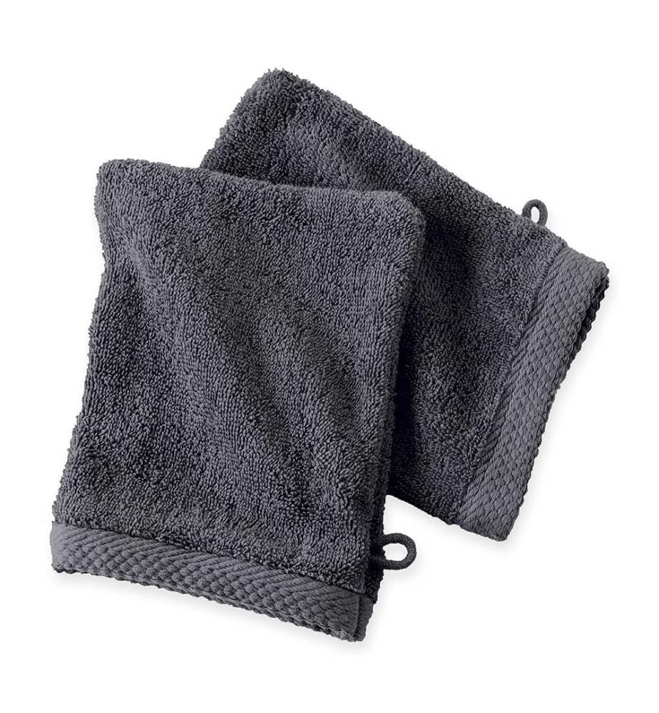 2Er-Pack Waschhandschuhe Aus Reiner Baumwolle 600 G/M²- 16 x 21 Cm