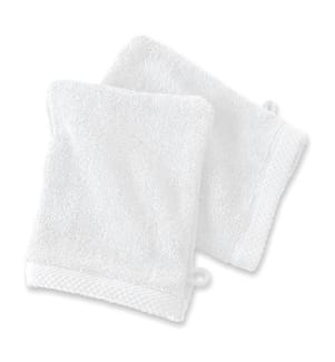 2er-Pack Waschhandschuhe aus reiner Baumwolle 600 g/m² - 16 x 21 cm