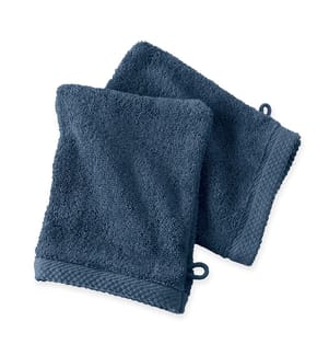 2er-Pack Waschhandschuhe aus Baumwolle 600 g/m² - 16 x 21 cm