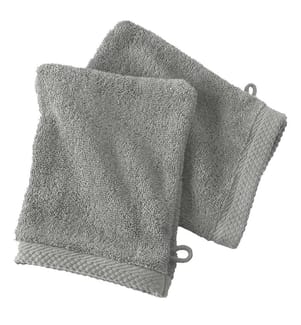 2er-Set Waschhandschuhe aus Baumwolle 600 g/m² - 16 x 21 cm