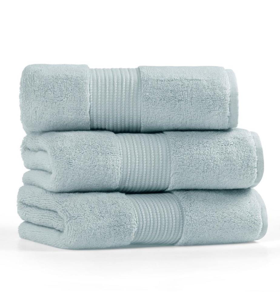 Handtuch, Hellblau, 100% Baumwolle