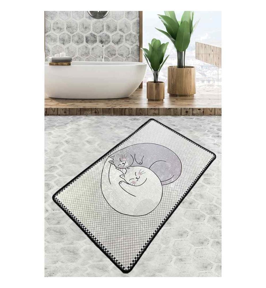 Badematte, Mehrfarbig, 100% Polyester