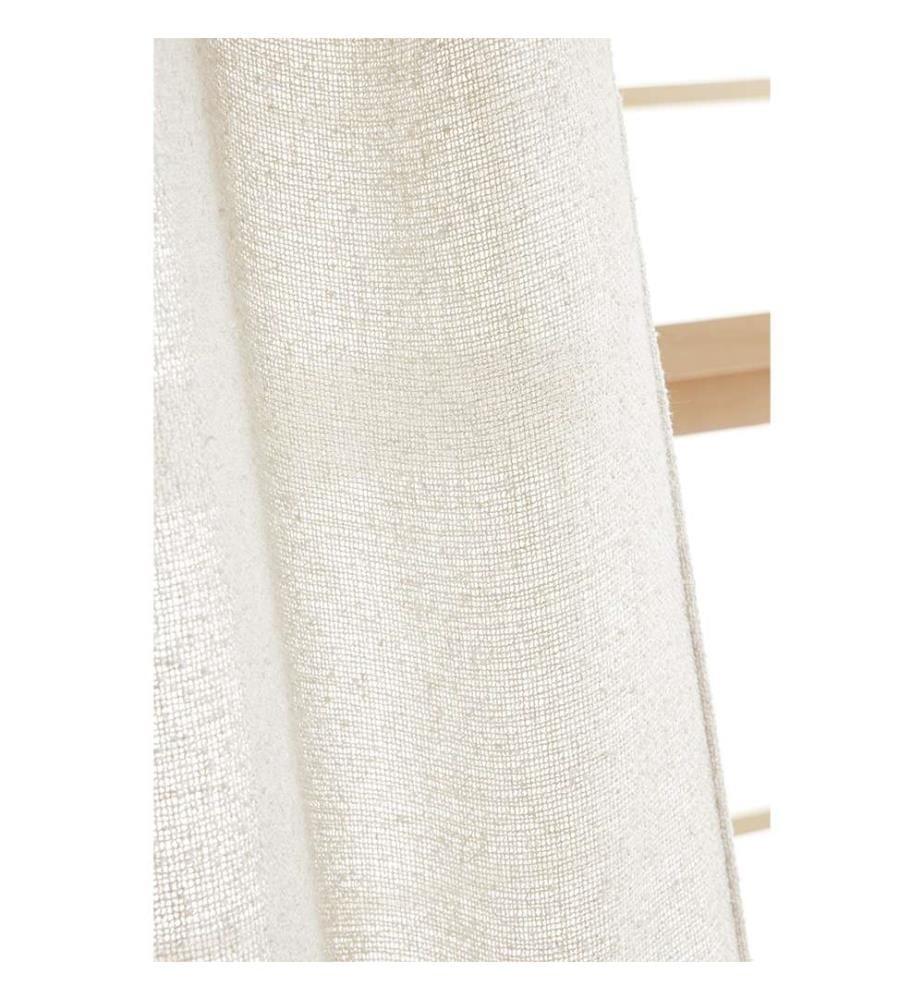 Rideau Ajustable + 8 Anneaux Pince 140 x 270 cm - Sable