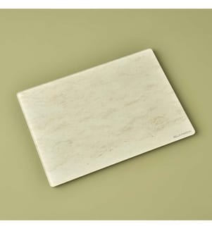 Glas-Schneidebrett „Marbella“, 35 × 25 cm – Ecru