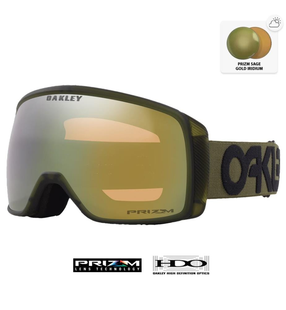 Flight Tracker XS Prizm Sage Gold Iridium Maske - Khaki