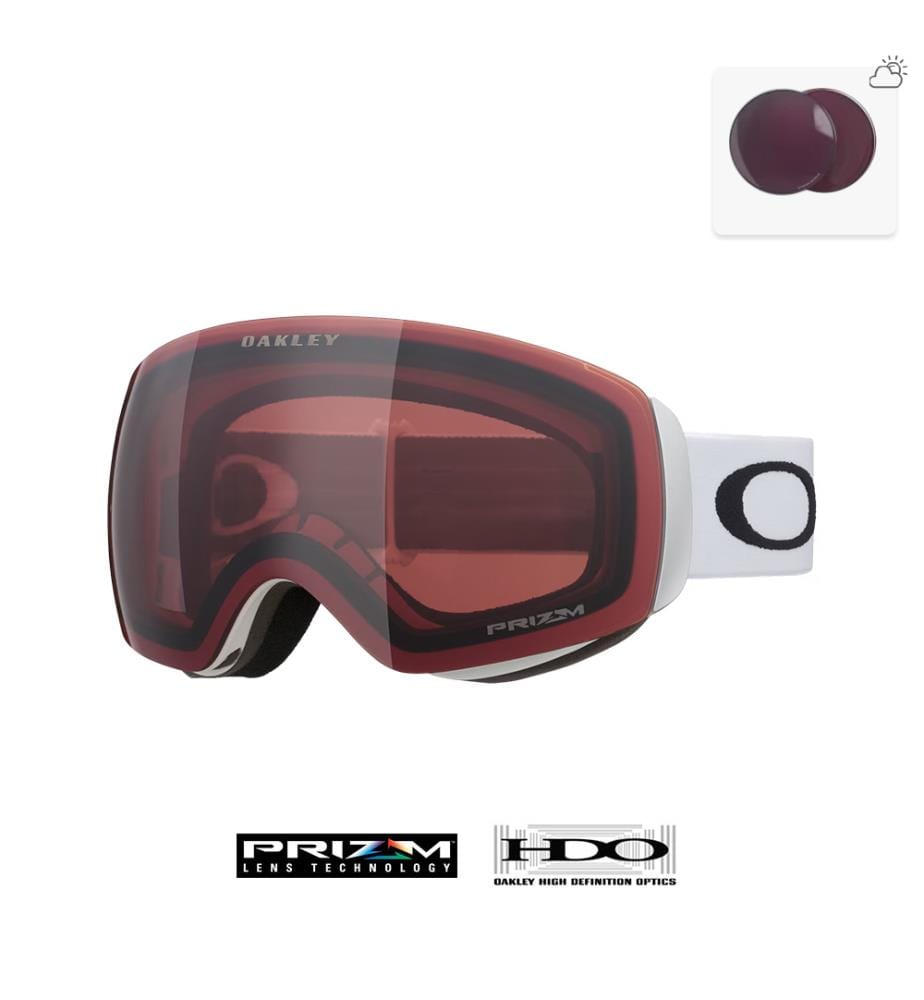 Skibrille Flight Deck™ M - Prizm Snow 24K Iridium & Armband mattschwarz