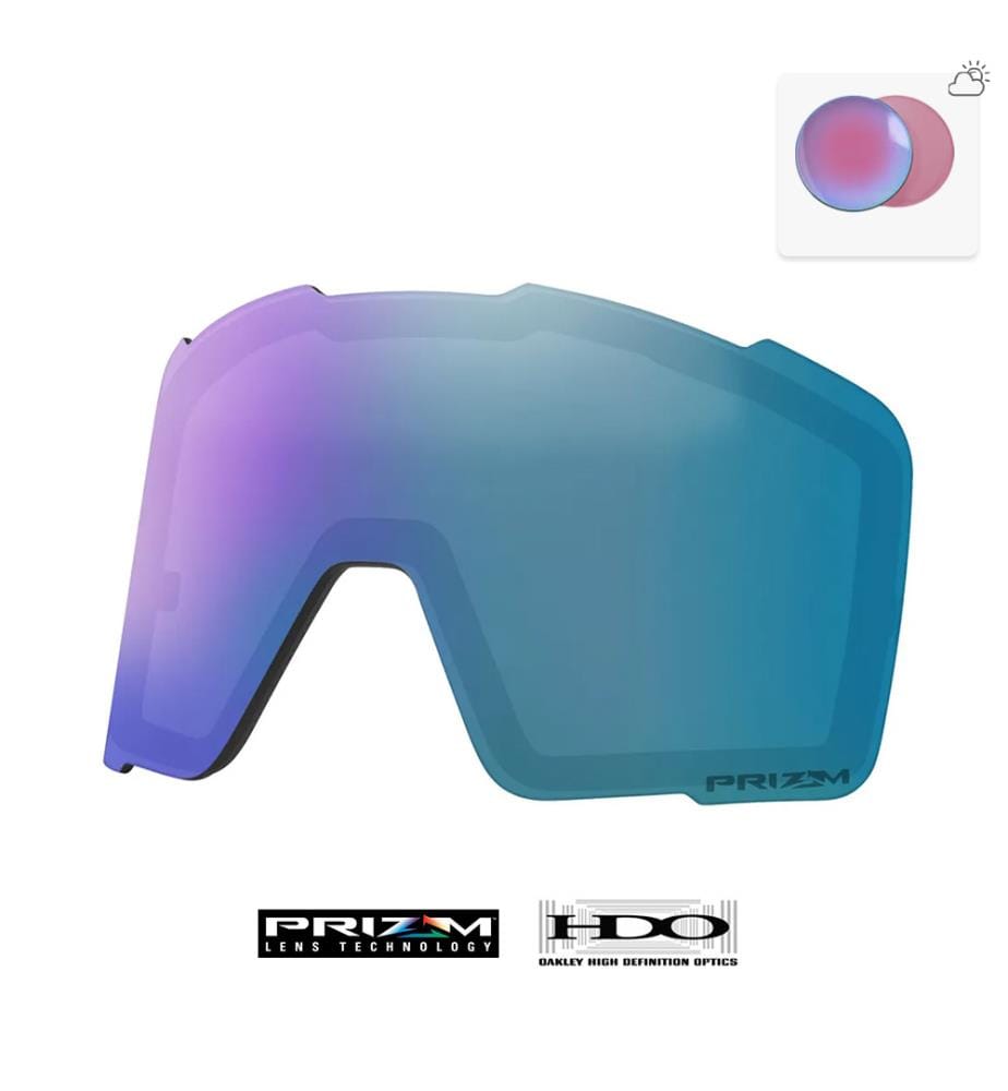 Line Miner™ Pro L Skibrille - Prizm Snow Torch Iridium & Armband mattschwarz