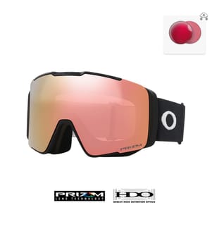 Line Miner™ Pro M Skibrille - Prizm Snow Rose & mattschwarzes Armband