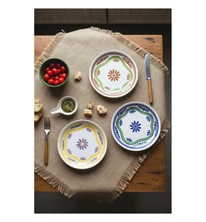 6er-Set Dessertteller – mehrfarbig