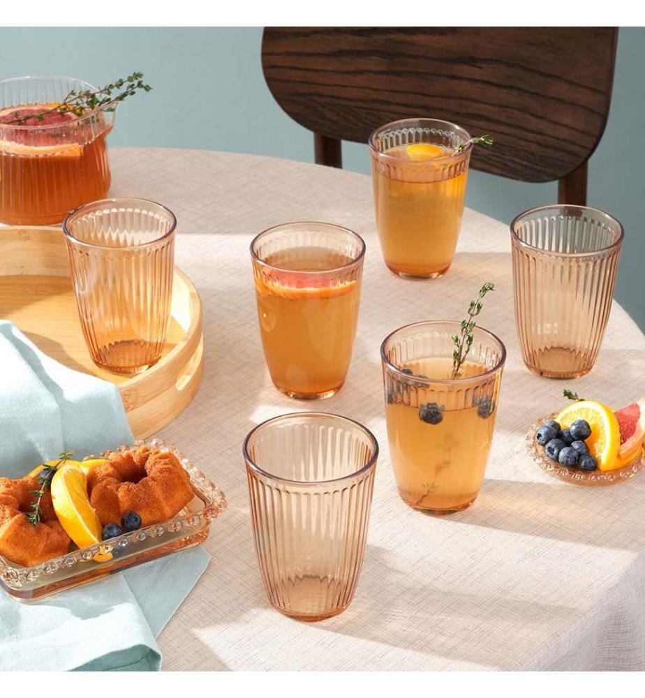 Set of 6 glasses - Clear