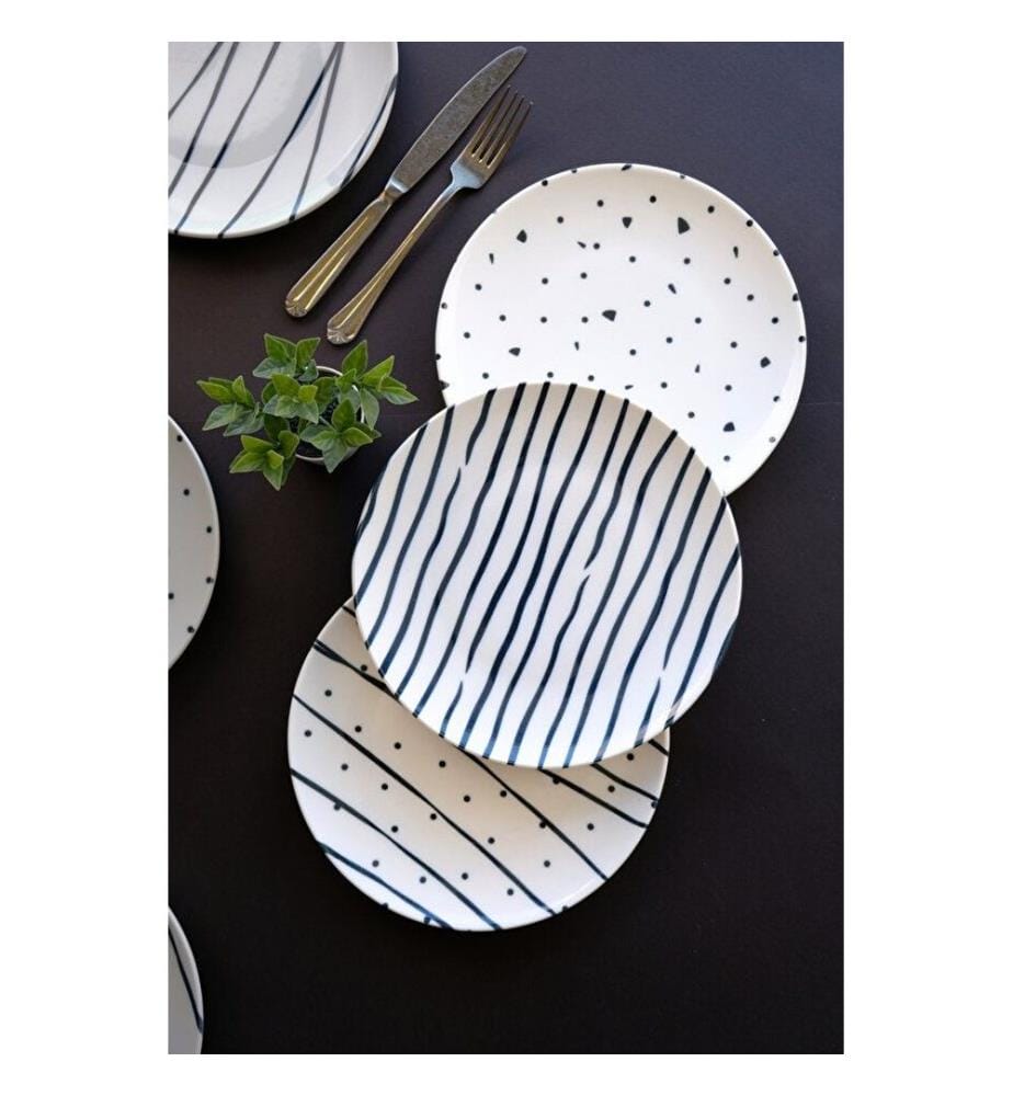 6er-Set Dessertteller – mehrfarbig
