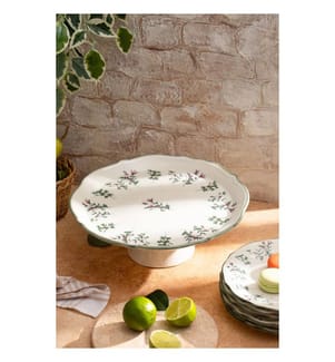 8-teiliges Kuchenservier-Set – Weiss, Grün und Bordeauxrot