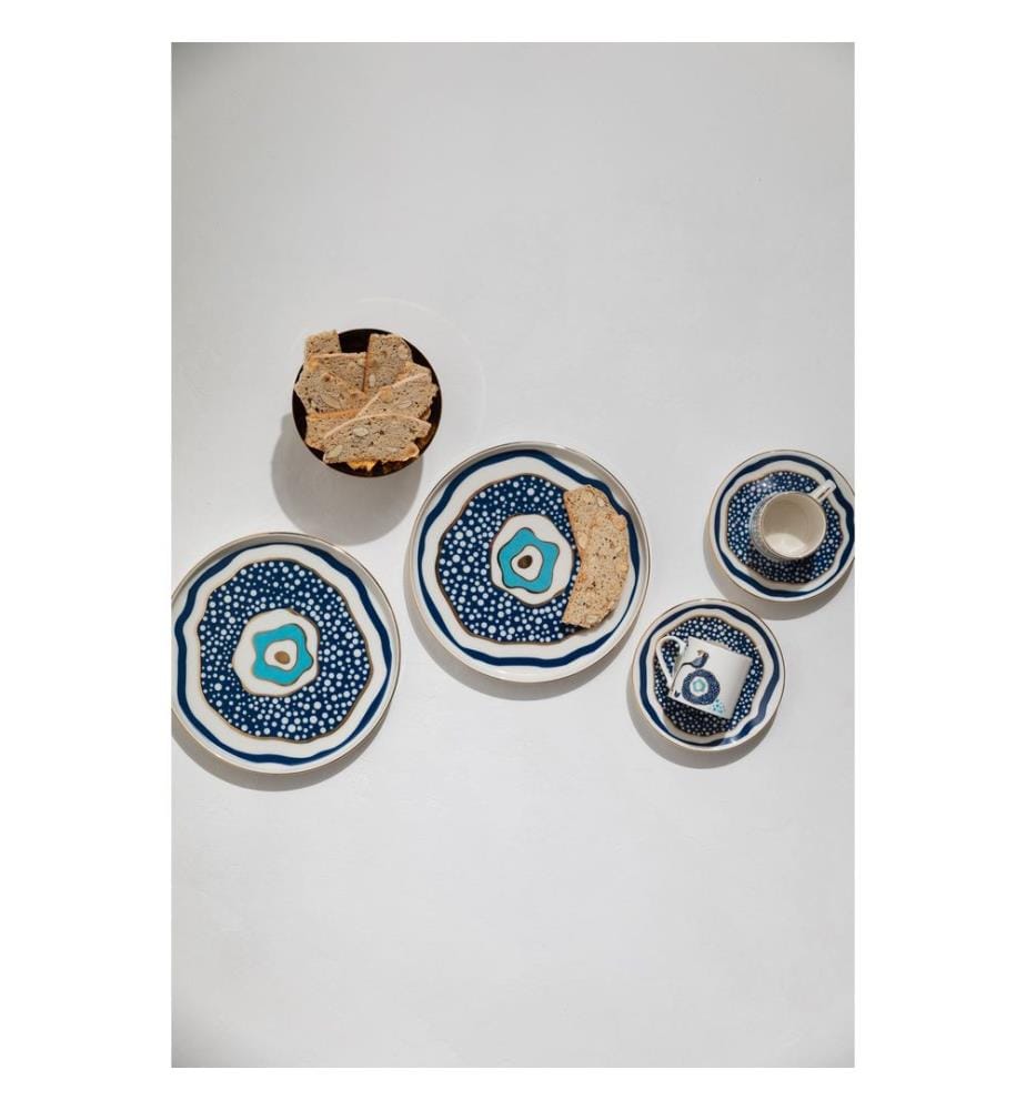 6er-Set Dessertteller – mehrfarbig