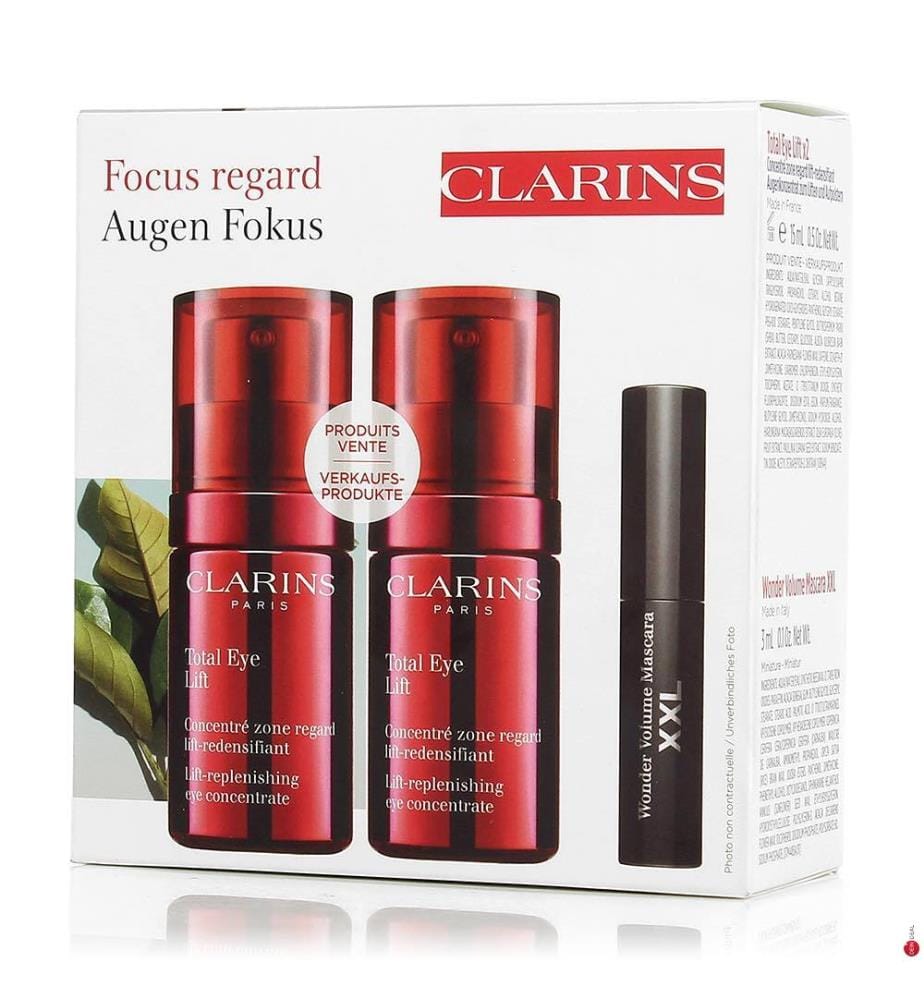 Set Total Eye Lift Duo Augenpflege-Konzentrat und Wonder Volume XXL Mascara #Black - 2 x 15 ml + 1 x 3 ml