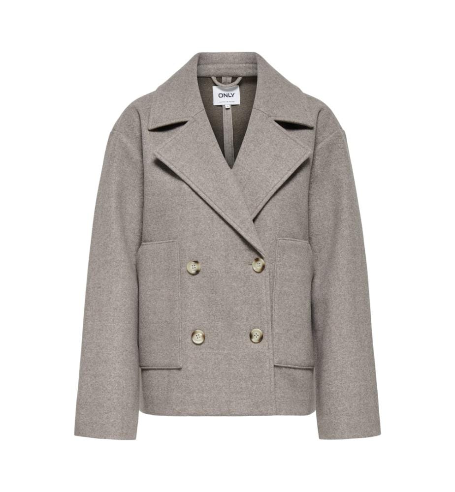 Jacke - Grau Taupe meliert