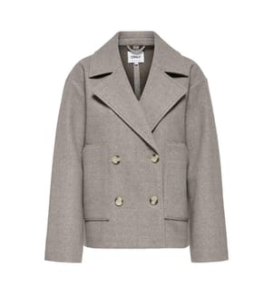 Jacke - Grau Taupe meliert