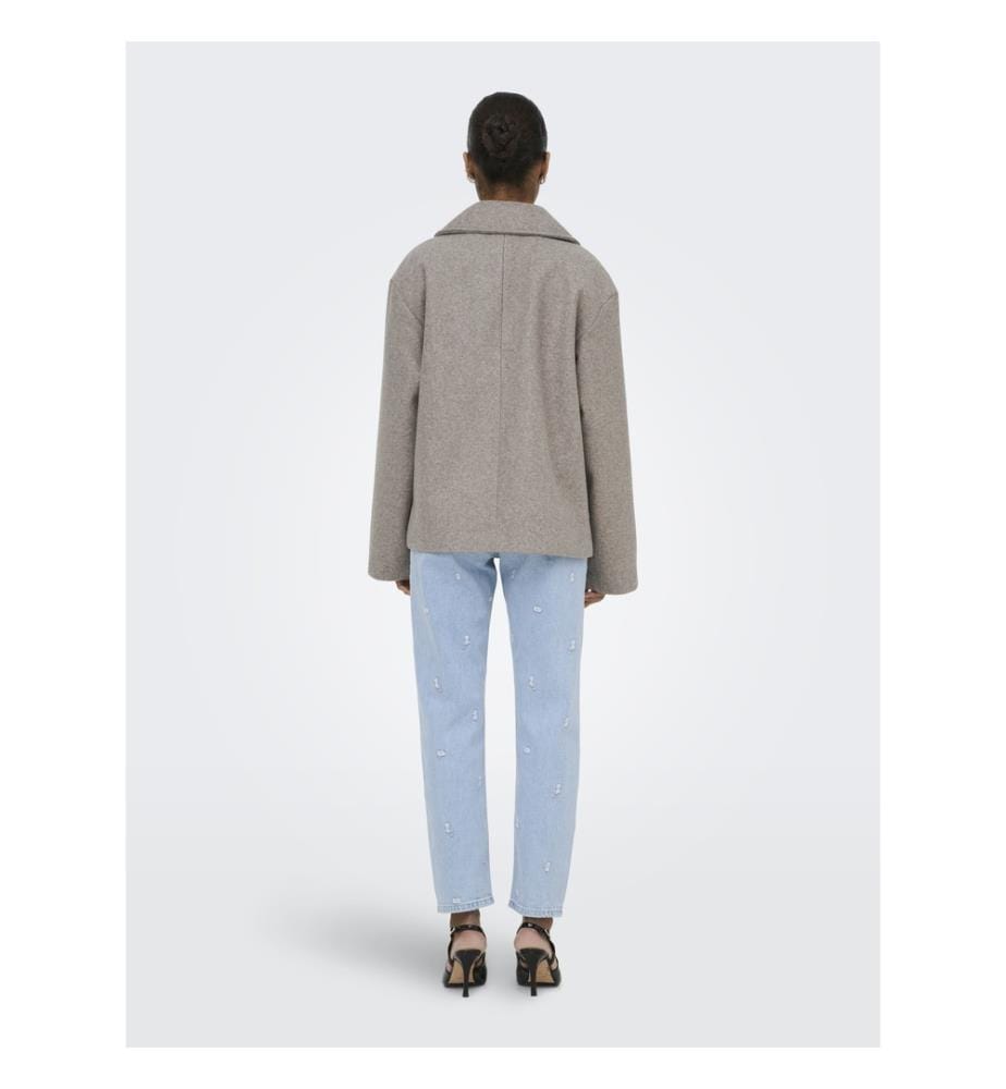 Jacke - Grau Taupe meliert
