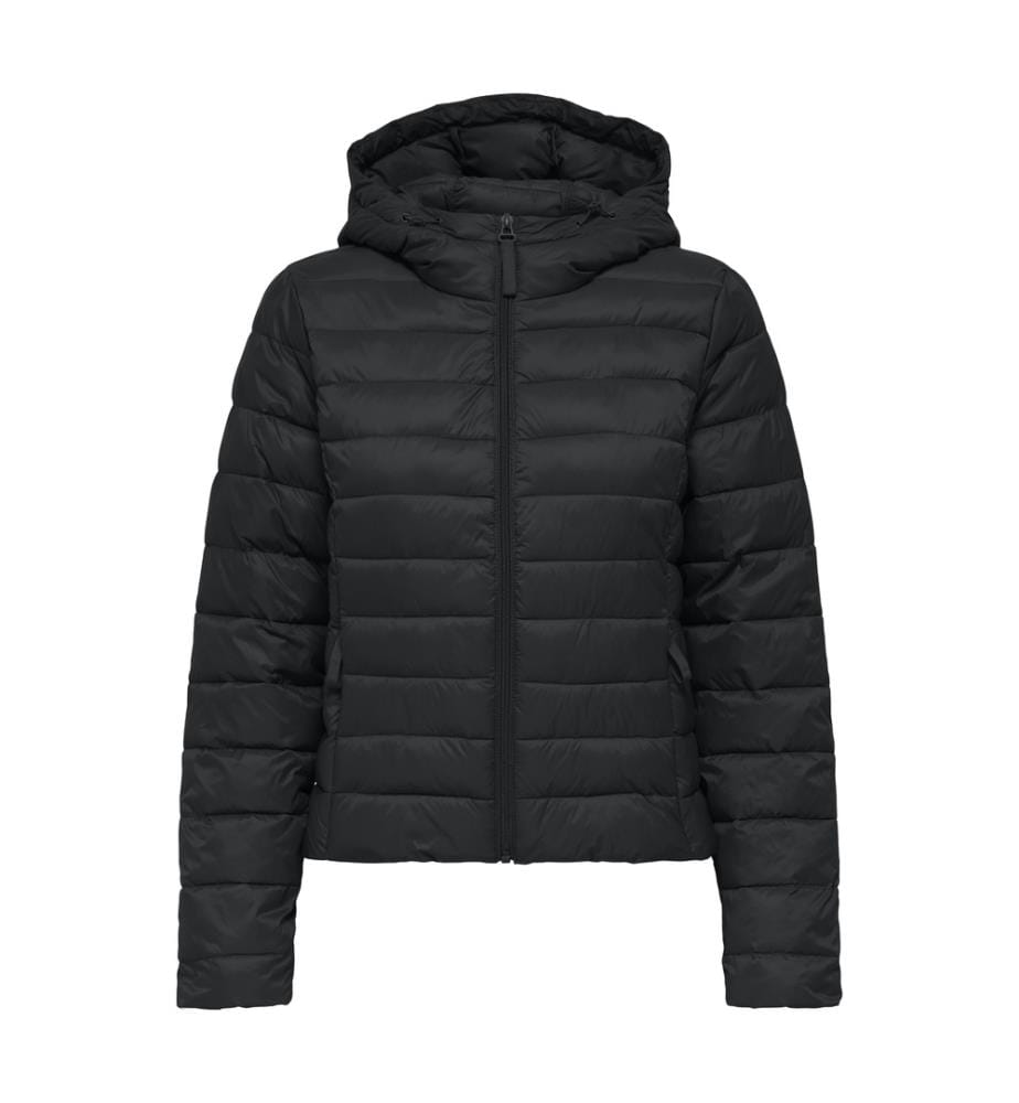 Tahia Jacke mit gesteppter Kapuze - Schwarz