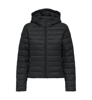 Tahia Jacke mit gesteppter Kapuze - Schwarz