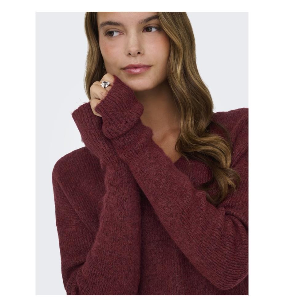 Pullover - Ochsenblutrote Mischung