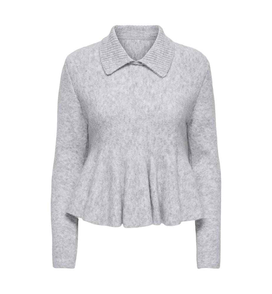 Pullover - Hellgrau meliert