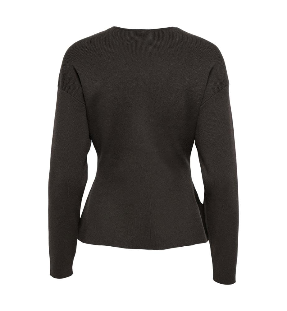 Strickjacke - Schokokuchen mit Ton-in-Ton-Knöpfen