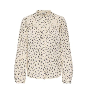 Lucinda Shirt - Creme und Blau