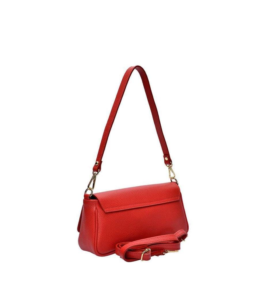 Leder-Umhängetasche – Rot