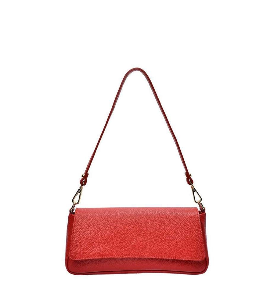 Leder-Umhängetasche – Rot
