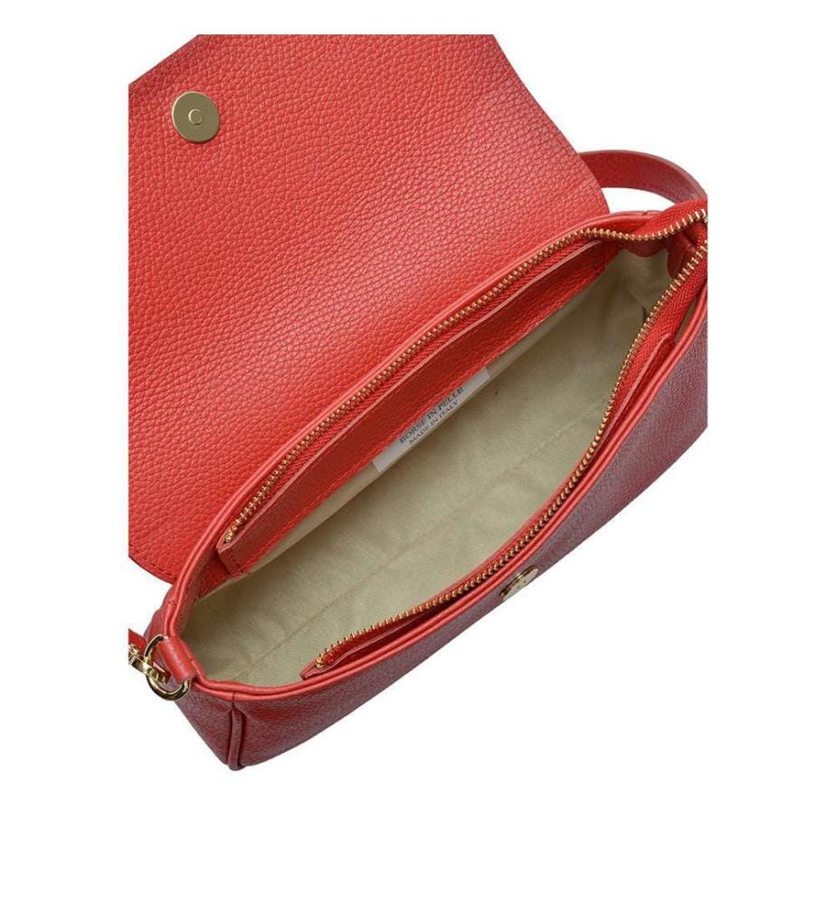 Leder-Umhängetasche – Rot