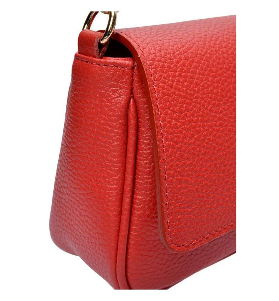 Leder-Umhängetasche – Rot