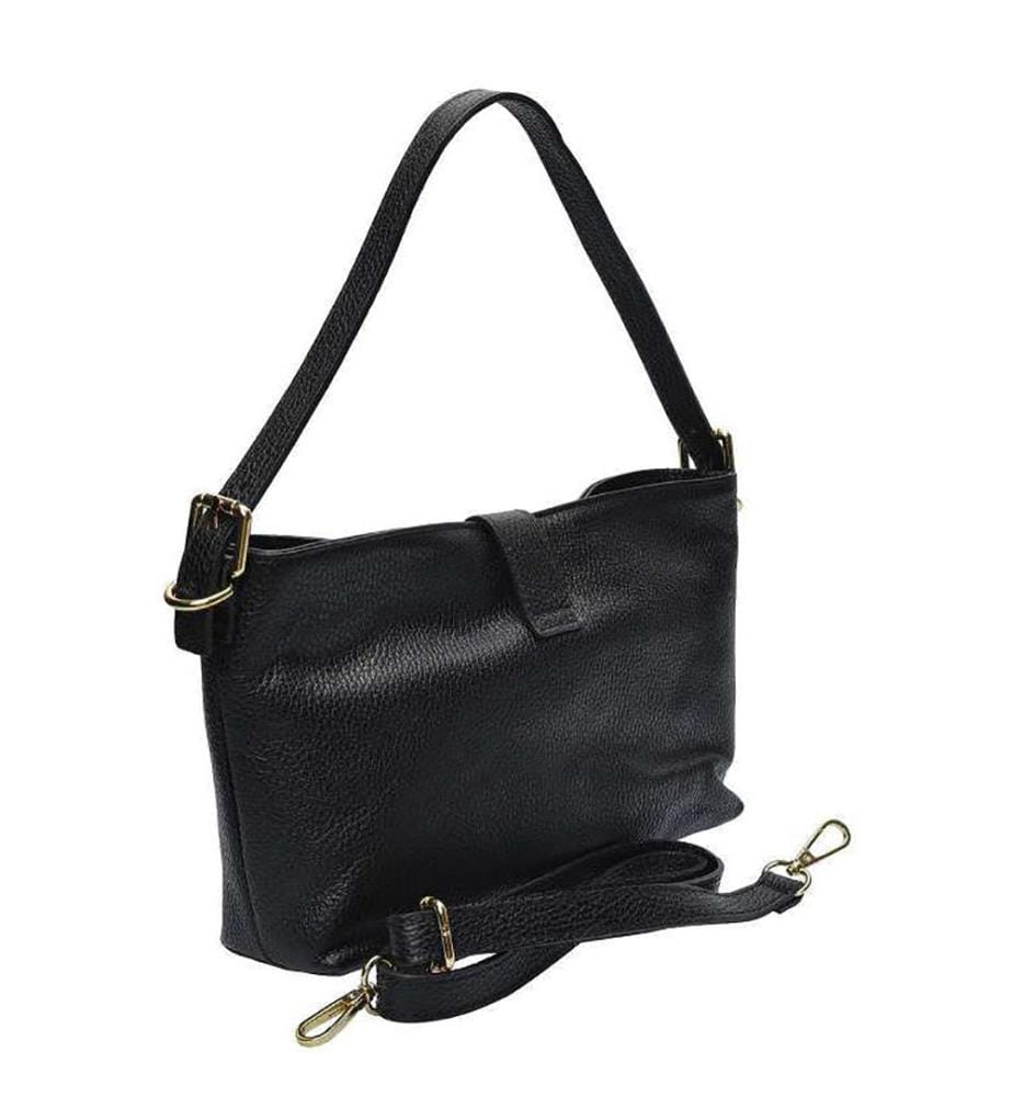 Lederhandtasche – Schwarz