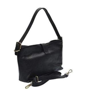 Lederhandtasche – Schwarz