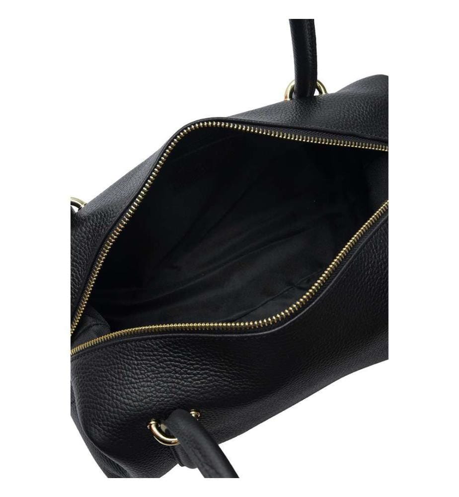 Leder-Umhängetasche – Schwarz