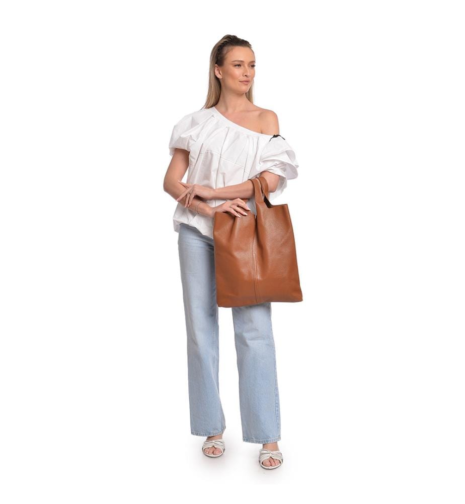 Hobo-Tasche - Cognac