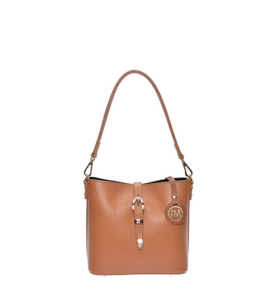 Eimer-Tasche - Cognac